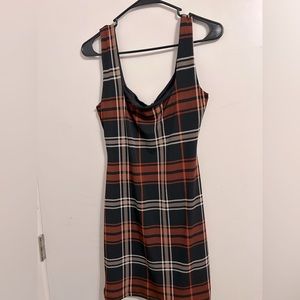 Mini dress plaid